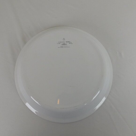 Corning Ware Cornflower Blue Pie Plate Baking Serving Dish Vintage 9" x 1-1/4" - Picture 8 of 10